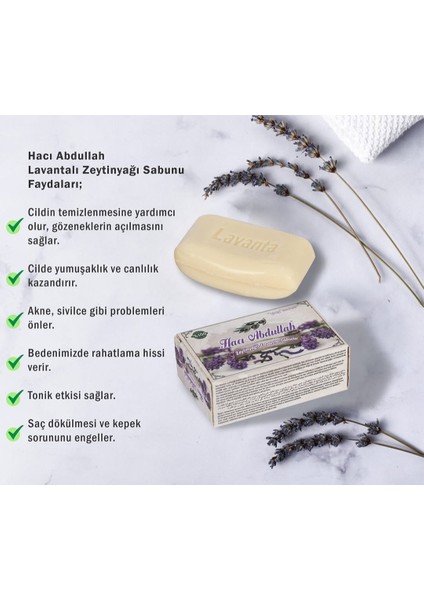 Lavantalı Zeytinyağı Sabunu - 720 gr - 1 Adet