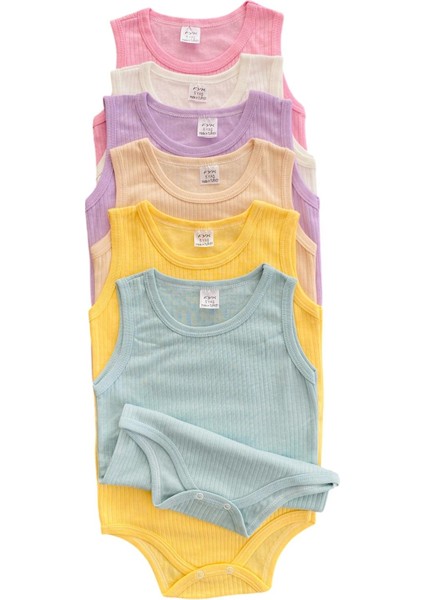 Büyük Boy Çocuk Çıtçıtlı Body Renkli 5-6- 7 -8-9 pamuklu esnek (6 Adet) fiyatları