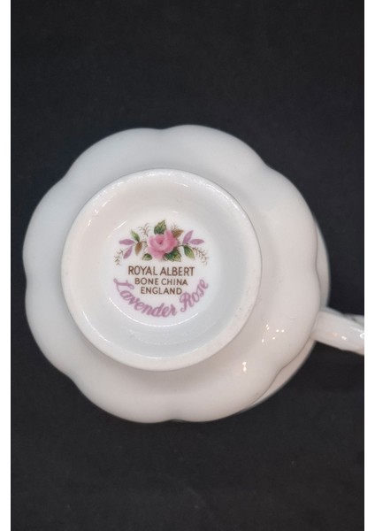 Lavender Rose Bone China Antika Duble Boy Kahve Fincanı 3 Parça 180 ml