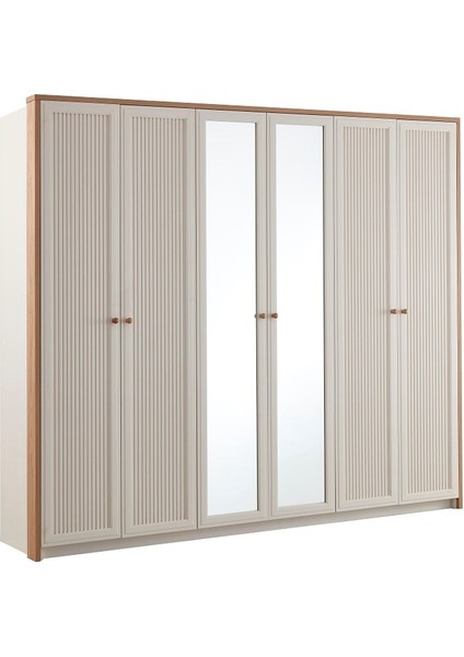 Alaçatı 6 Kapılı Dolap