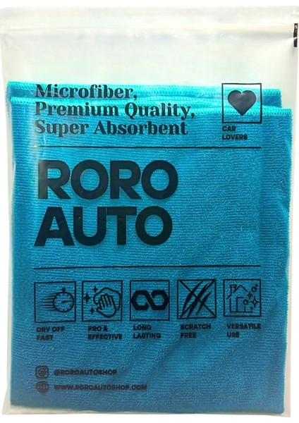 Pasifik Mikrofiber Araç Yıkama Bezi & Oto Kurulama Havlusu 50X70