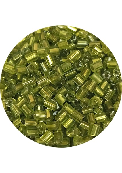 Kesme Cam Boncuk 2mm - 20 Gram - Şeffaf Çimen Yeşili -BNC345
