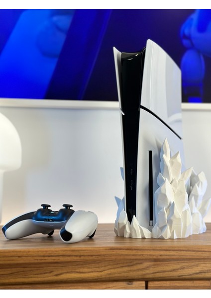 Ps5 Slım Crystal Stand (DİJİTAL VERSİYON) Playstation 5 Dikey Stand Ps5 Stand Disk ve Dijitalversiyon