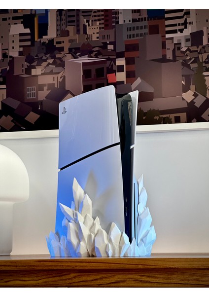 Ps5 Slım Crystal Stand (DİJİTAL VERSİYON) Playstation 5 Dikey Stand Ps5 Stand Disk ve Dijitalversiyon
