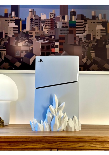 Ps5 Slım Crystal Stand (DİJİTAL VERSİYON) Playstation 5 Dikey Stand Ps5 Stand Disk ve Dijitalversiyon