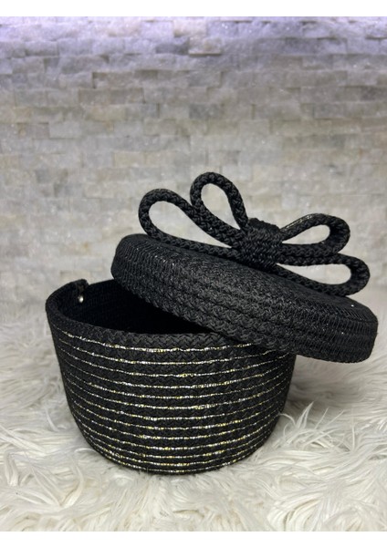 fiyonk detaylı kapaklı Organizer yükseklik 11cm çap19cm
