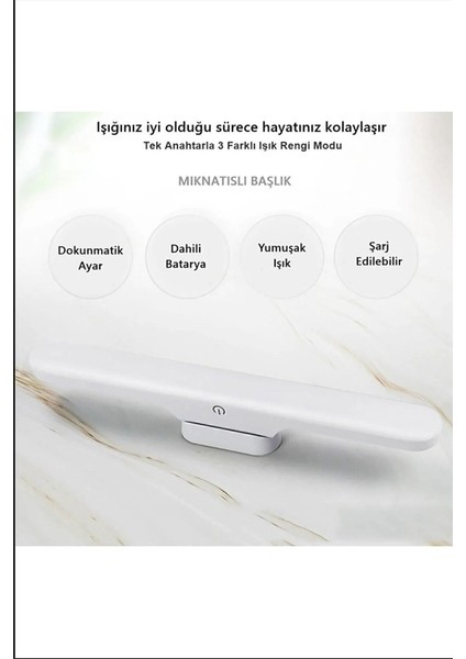Martı Ledli Aplik Dokunmatik Anahtarlı 3 Renk Modu Çalışma masası lambası fiyatları