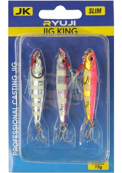 Jig King Zebra Mix (3 Adet) Jig Yem 10 Gram
