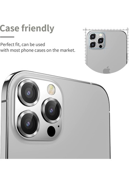 iPhone 14 Pro / iPhone 14 Pro Max Raze Metal Kamera Lens Koruyucu modelleri