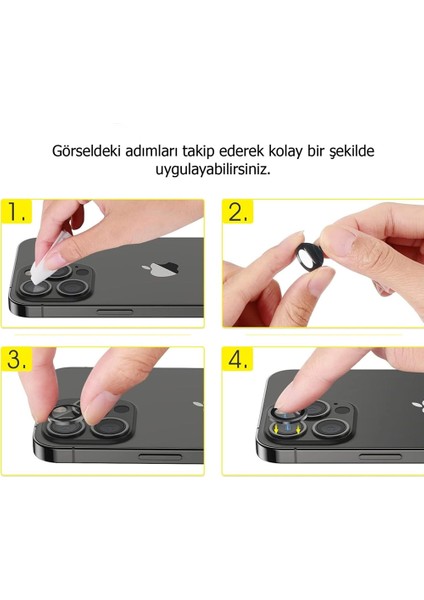 iPhone 16 / iPhone 16 Plus Raze Metal Kamera Lens Koruyucu indirimleri