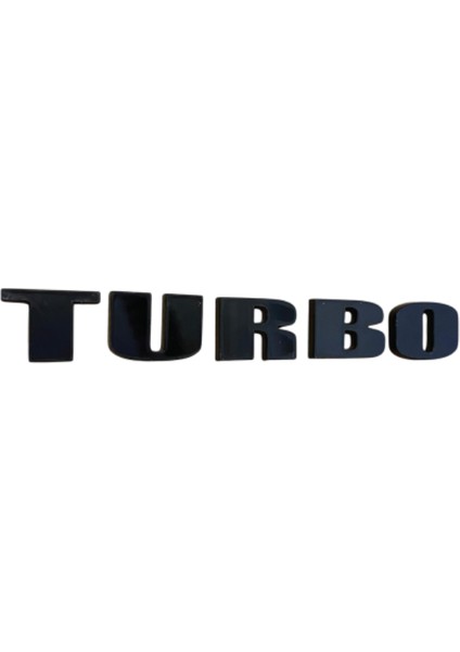 3D Turbo Yazısı Oto Bagaj,çamurluk Yazısı