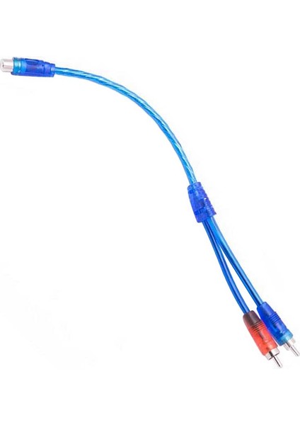 Powermaster Anfi Y Kablo 1 Dişi 2 Erkek 25 cm Silikon Kablo Amfi Y Kablo Rca Cadence Kablo