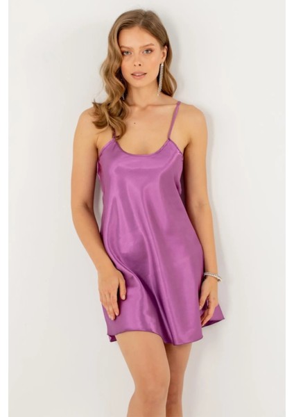 Faryanight Saten Ip Askılı Şık Mini Gecelik fırsatları