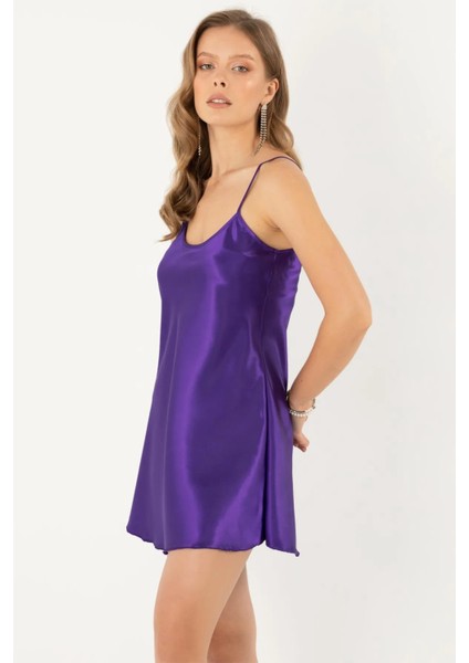 Faryanight Saten Ip Askılı Şık Mini Gecelik modelleri