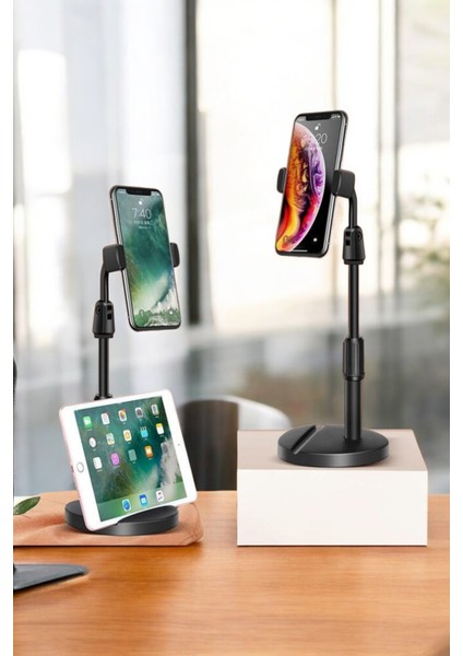 360° Ayarlanabilir Masa Üstü Tablet Telefon Tutucu Kaymaz Tabanlı Taşınabilir Ergonomik Stand