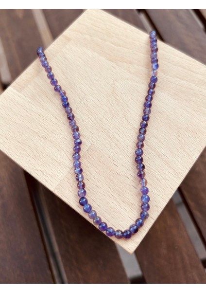 Design Ametist Doğal Taşlı Kolye