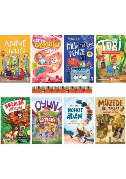 Oyun Satıcısı / Anne Terliği / İyilik Yap Denize At / Müzede Bir Macera / Kozalak Krallığı / Karınca Tobi / Büyük Orman Macerası (8kitap)