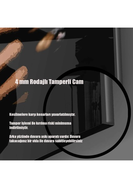 Space/uzay Yapay Zeka Özel Tasarım Cam Tablo Ofis, Mutfak Çocuk Odası, Salon 05