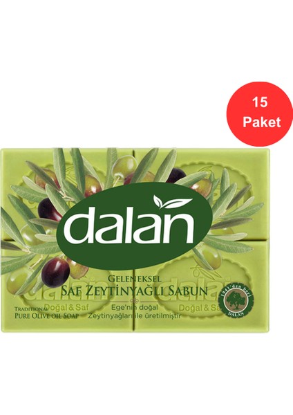 Geleneksel Zeytinyağlı Saf Sabun 4x150 gr