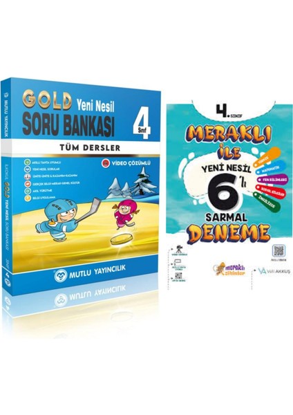 4. Sınıf Mutlu Gold Tüm Dersler Soru Bankası + Deneme Seti Optikli