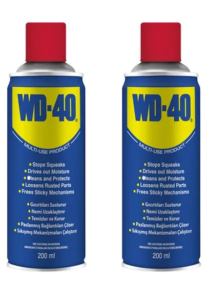 Henkel Wd-40 Çok Amaçlı Pas Sökücü Spray 200 Ml(2 Adet)