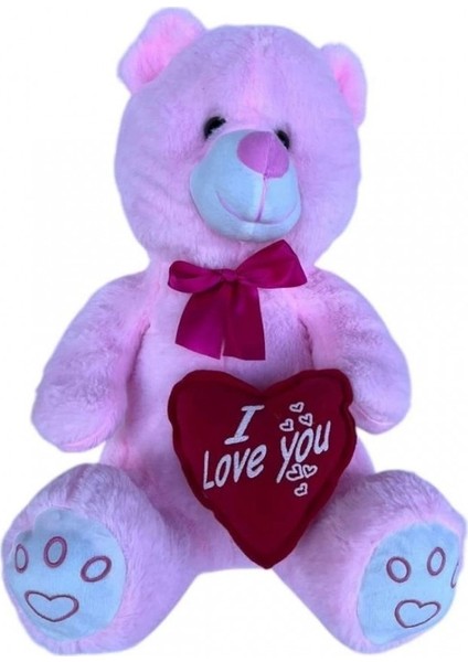 62794 Peluş 50cm Kalpli Ayı