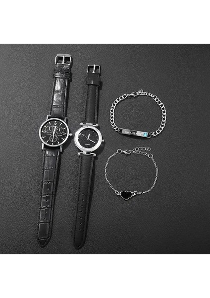 Sevgiler Içim Özel Tarz Saat & Bileklik Seti 2 Adet modelleri