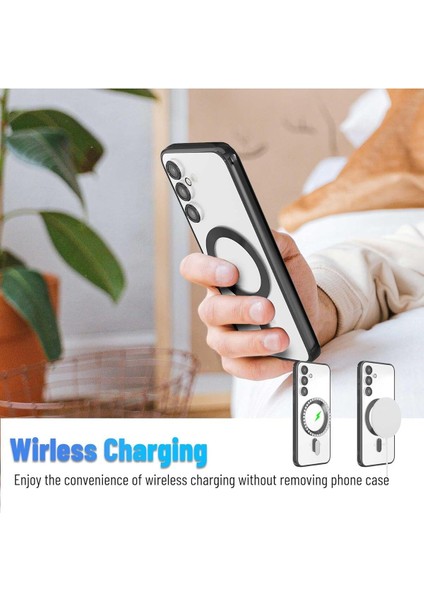 Samsung Galaxy S25 Ultra Kılıf Kamera Lens Korumalı Renkli Magsafe Şeffaf Silikon