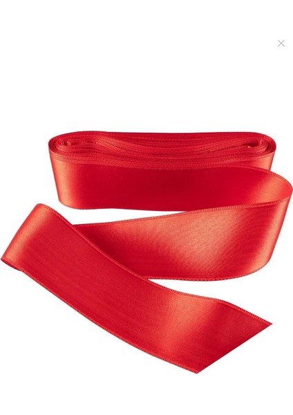 Kırmızı 3,8 Cm Saten Kurdela 10 Metre 1 Adet