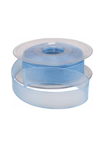 Mavi Şifon Kurdele 2,5 Cm X 25m 3 Adet