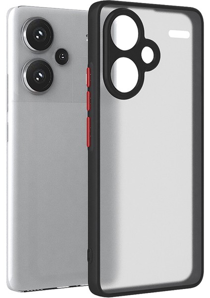 Xiaomi Redmi Note 13 5g Uyumlu Kılıf Hux Kapak-Siyah