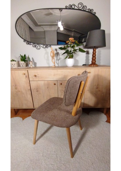 Bukle Natural Ahşap Salon, Mutfak ve Restoran Sandalyesi