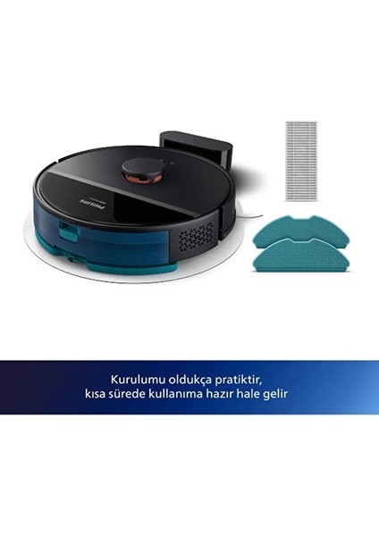 Homerun 3000 Serisi Aqua XU3000/01 Islak & Kuru Akıllı Robot Süpürge