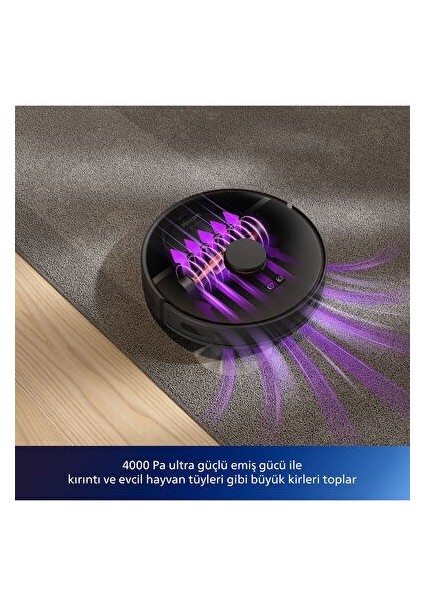 Homerun 3000 Serisi Aqua XU3000/01 Islak & Kuru Akıllı Robot Süpürge