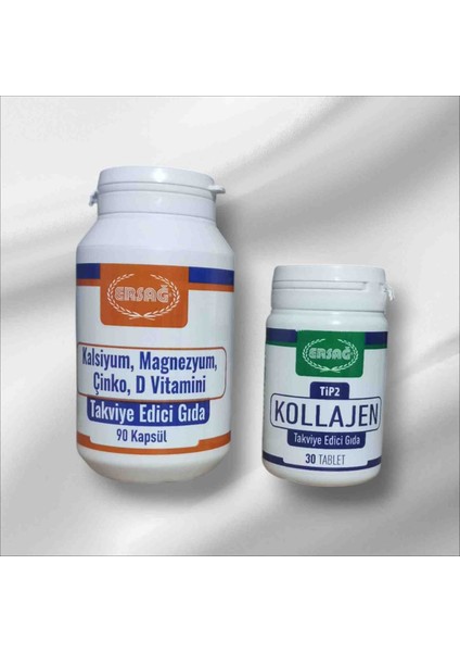 Kollajen Tablet - Kalsiyum Magnezyum Çinko D Vitamin Set