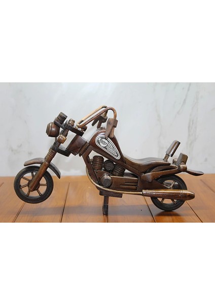 Ahşap Harley Motor Orta Boy L - MCT7007-1122