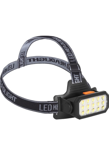 15 Ledli Sarı / Beyaz Şarjlı Kafa Lambası WT-652 - MCT2321-2040
