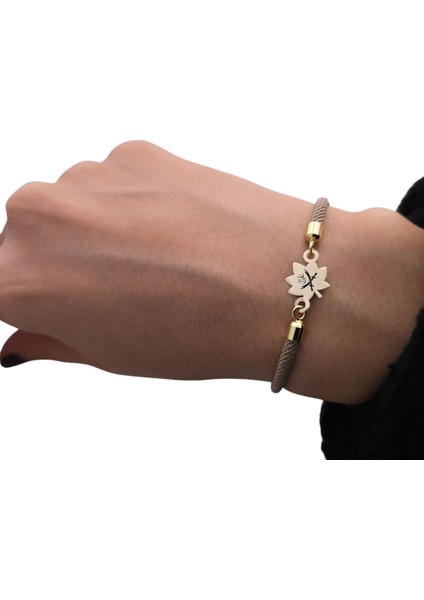 Altın Plakalı 14 Ayar Özel Yaprak Figürlü, Kahverengi Örgülü Det Ayıyla Zülfikar Bilekliği, Tarihi Anlam Taşıyan Gençlere ve Ergenlere Şık Bir Hediye! fiyatları