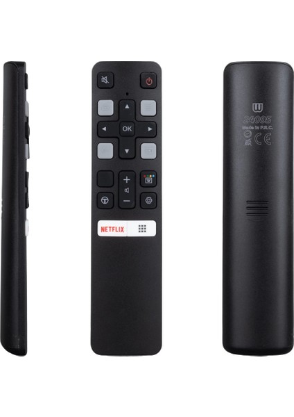 Ses Komutsuz Tcl Rc 802V Fmr1 50 - 55 Androıd Tv Netflıx Tuşlu Akıllı LCD LED Tv Kumanda (4172)