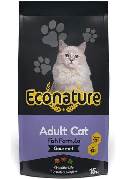 Gourmet Balıklı Yetişkin Kedi Maması 15kg Adult Cat Food Fish Formula Gourmet Gurme