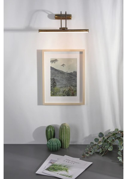 Pilli Rustik Eskitme Desenli Gold Flüt LED Aplik Duvar Tablo ve Ayna Üstü LED Aydınlatma Pil Hediyeli indirimleri