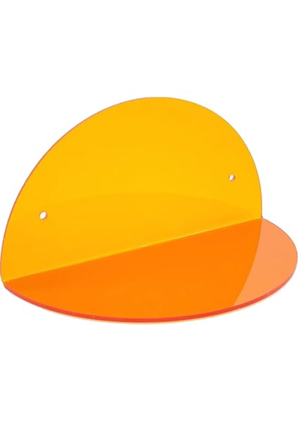 Oval 2'li Duvar Raf (Transparan Turuncu) fırsatları