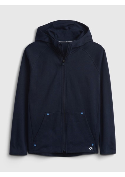 Erkek Çocuk Lacivert GapFit Kids Kapüşonlu Sweatshirt