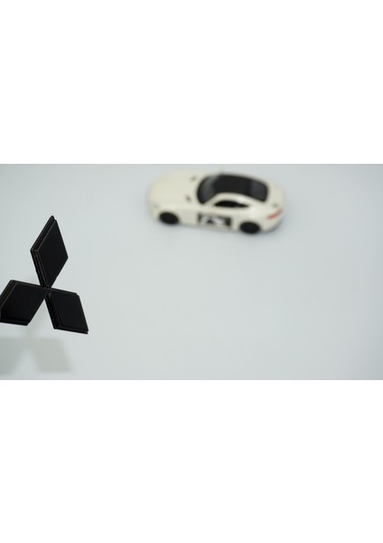 Mitsubishi Lancer Direksiyon 3m 3D Siyah Abs Logo Amblem