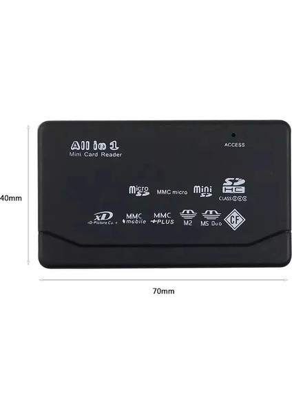 USB 2.0 Sd-Mmc-Mıcro Sd 4ın1 Çoklu Kart Okuyucu (4172)