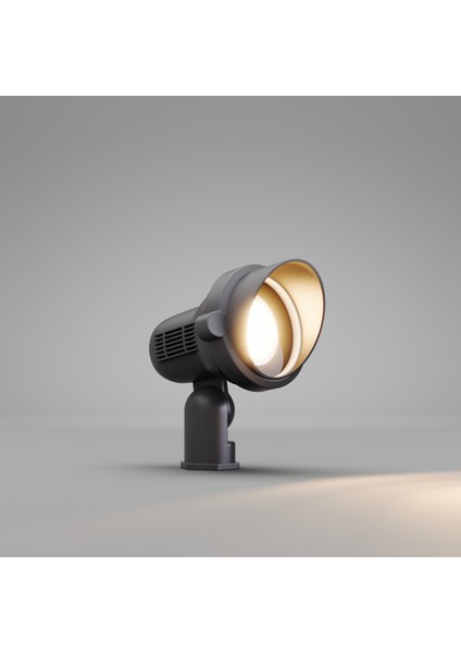 Alutera Alüminyum Kazıklı Çim Armatürü Antrasit