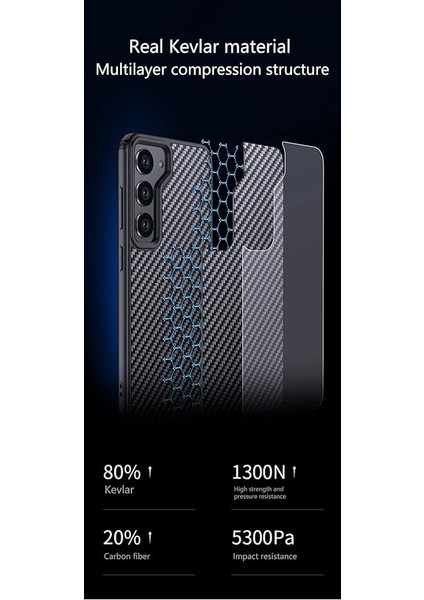 Apple iPhone 16 Pro Max Uyumlu Kılıf Karbon Fiber Özellikli Magsafe Destekli Kamera Korumalı Kapak