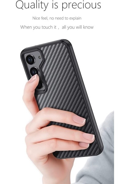 Apple iPhone 16 Pro Max Uyumlu Kılıf Karbon Fiber Özellikli Magsafe Destekli Kamera Korumalı Kapak