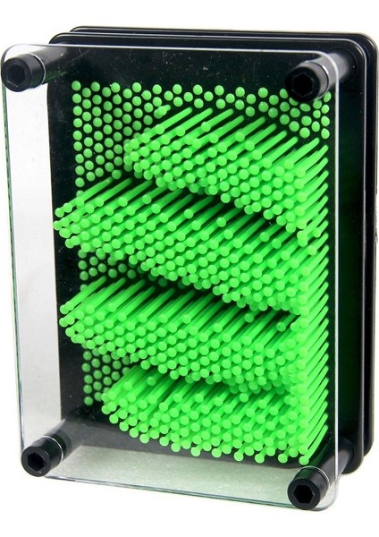 Küçük Boy 13X10 cm Yeşil Pin Art Vıp Green 3-Dimensional Pin Sculpture Yeşil Pinart 3D Çivi Sanatı fiyatları