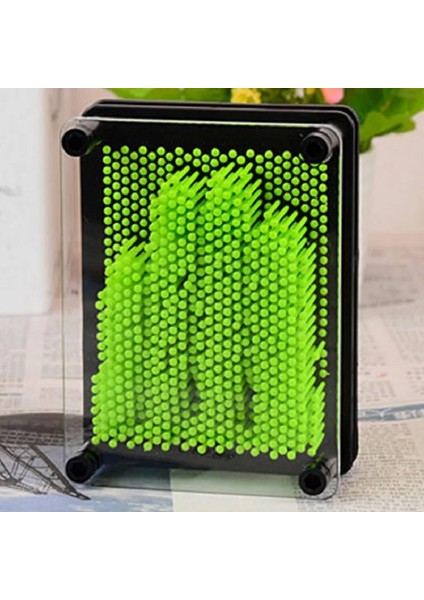 Küçük Boy 13X10 cm Yeşil Pin Art Vıp Green 3-Dimensional Pin Sculpture Yeşil Pinart 3D Çivi Sanatı modelleri